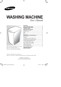 Manual Samsung WB80N4 Washing Machine