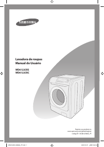 Manual Samsung WD6122CKS Máquina de lavar roupa