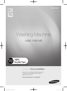 Handleiding Samsung WD702U4BKGD Wasmachine