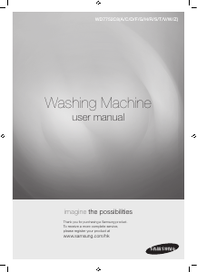 Manual Samsung WD7752C8R Washing Machine