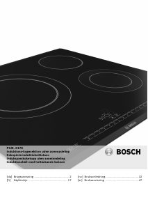 Brugsanvisning Bosch PIU875K17E Kogesektion