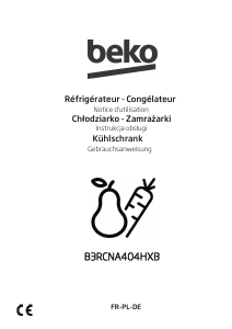 Bedienungsanleitung BEKO B3RCNA404HXB Kühl-gefrierkombination