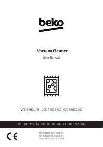Manual de uso BEKO VCC 44822 AD Aspirador