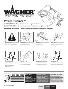 Manual de uso Wagner 705 Decapante a vapor para papel pintado