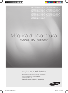 Manual Samsung WF7600NAW Máquina de lavar roupa