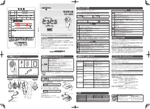 説明書 イズミ KC-320 ファブリックシェーバー