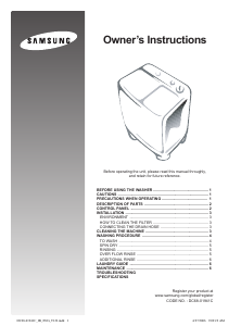 Manual Samsung WT13J8EG/XST Washing Machine