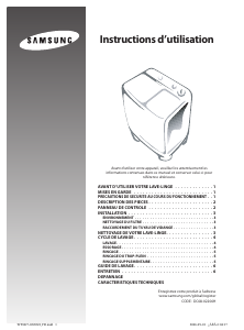 Mode d’emploi Samsung WT80J Lave-linge