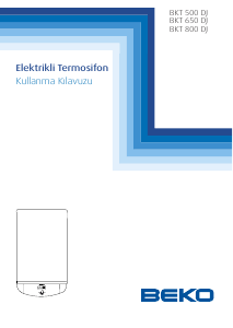 Kullanım kılavuzu BEKO BKT 650 DJ Buhar kazanı