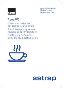 Mode d’emploi Satrap Aqua W2 Bouilloire