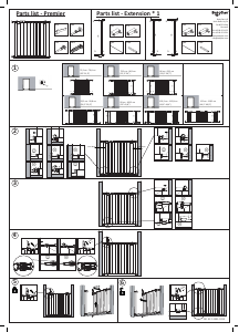 Mode d’emploi BabyDan Premier Barrière de sécurité bébé