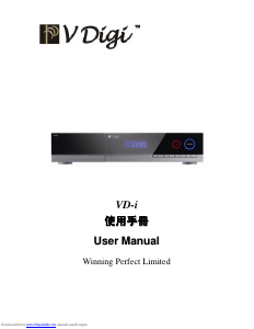 Handleiding VDigi VD-i Digitale ontvanger
