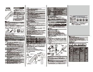 説明書 セイワ BTE191 ヘッドセット