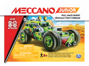 Manual Meccano set 20105 STEM Pull-back buggy
