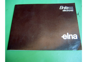 Manual Elna Elnita ZZ Sewing Machine