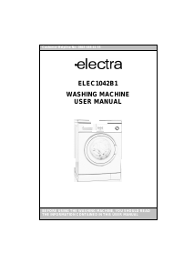 Manual Electra ELEC1042B1 Washing Machine
