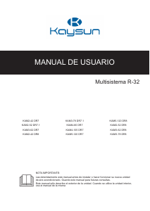 Manual de uso Kaysun KAM3-62 DR8 Aire acondicionado