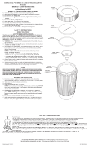 Manual de uso Kichler 15190BK MR Lámpara