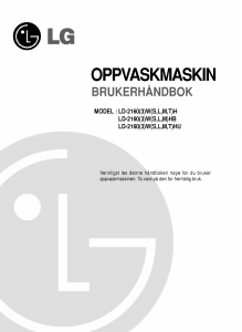 Bruksanvisning LG LD-2163MHU Oppvaskmaskin