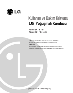 Kullanım kılavuzu LG RC8015A Kurutma makinesi