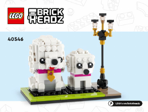 Manual Lego set 40546 Brickheadz Poodle
