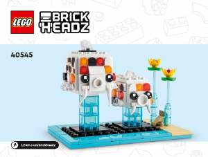 Návod Lego set 40545 Brickheadz Kapor koi