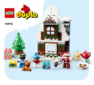 Manuale Lego set 10976 Duplo Casa di pan di zenzero di Babbo Natale
