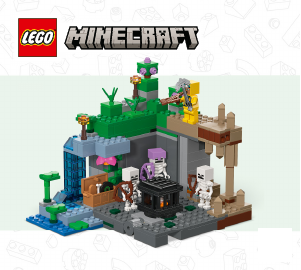 Handleiding Lego set 21189 Minecraft De skeletkerker