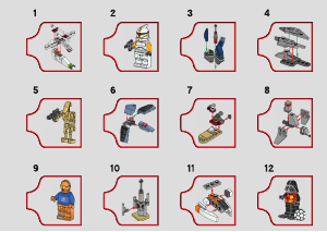 Manual Lego set 75340 Star Wars Advent calendar