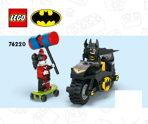 Manual Lego set 76220 Super Heroes Batman versus Harley Quinn