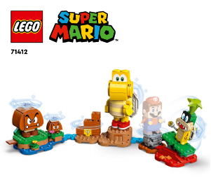 Rokasgrāmata Lego set 71412 Super Mario Lielās ļaunās salas paplašinājuma maršruts