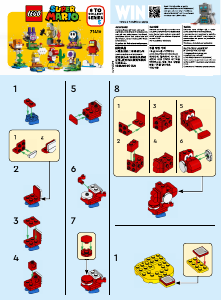 Bedienungsanleitung Lego set 71410 Super Mario Charaktere-Serie - Red Yoshi