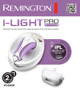 Használati útmutató Remington IPL6000F i-Light Pro IPL eszköz