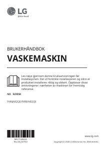 Bruksanvisning LG FV96JNS2QE Vaskemaskin