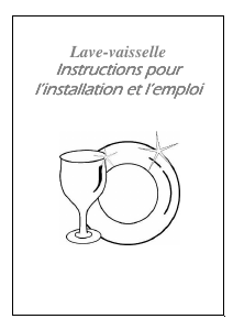 Mode d’emploi AVEA ADWI21 Lave-vaisselle