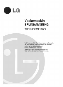 Bruksanvisning LG WD-1243FB Vaskemaskin