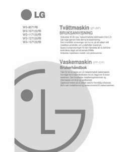 Bruksanvisning LG WD-1271FB Vaskemaskin