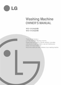 Manual LG WD-14124RD Washing Machine