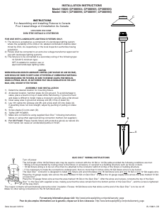 Handleiding Kichler 15821AZT Short Lamp