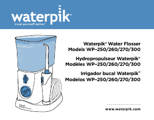 Manual de uso Waterpik WP-270 Irrigador bucal
