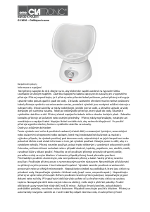 Manuál Clatronic GS 3656 Obličejová sauna