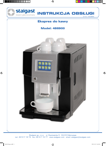 Instrukcja Stalgast 486900 Ekspres do kawy