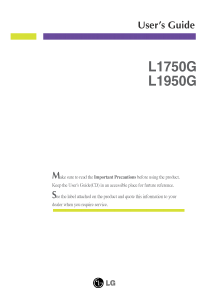 Handleiding LG L1750G-SN LCD monitor