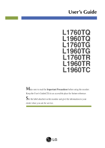 Handleiding LG L1760TQ-BF LCD monitor