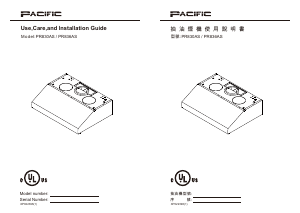 Handleiding Pacific PR-830AS Afzuigkap