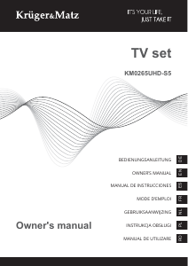 Manual de uso Krüger and Matz KM0265UHD-S5 Televisor de LED