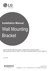 Handleiding LG OLW480B Muurbeugel