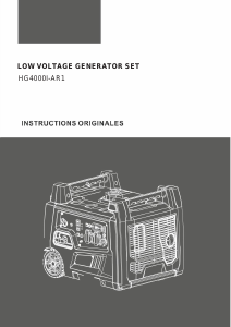 Manual Hyundai HG4000I-AR1 Generator