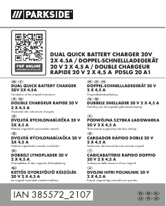 Manuale Parkside IAN 385572 Caricabatterie
