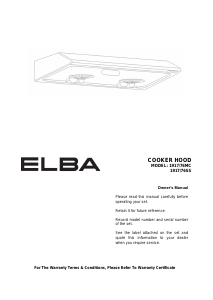 Handleiding Elba 1917/76 SS Afzuigkap